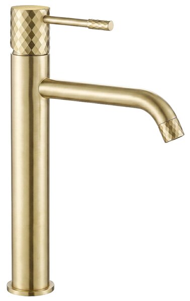 Rea Lungo Diamond Brush Gold Visoka armatura za umivalnik