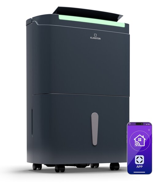 Klarstein DryFy Connect 40 Smart, Razvlaževalec, WiFi, Kompresorski, 40l/d, 60-70m²