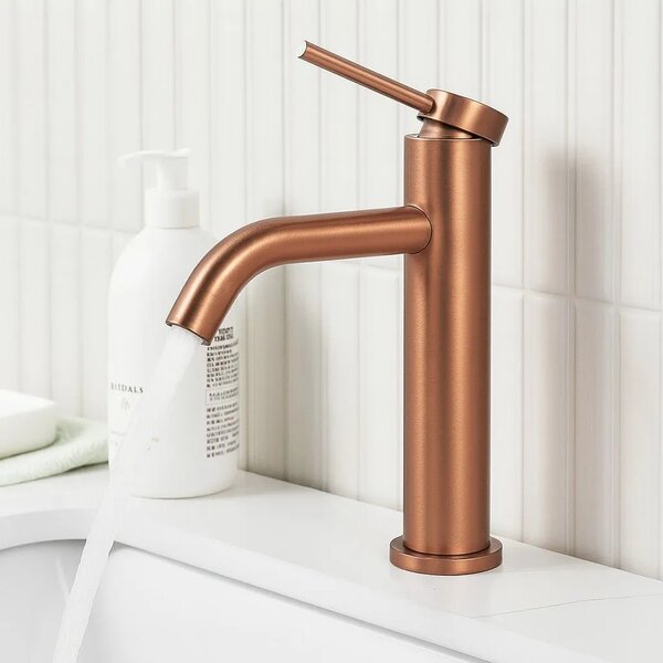 CLIF Mešalnik za umivalnik Brush Copper Low