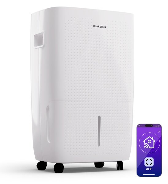 Klarstein DryFy Pro Connect Smart, Razvlaževalec zraka, WiFi, Kompresorski, 60l/24h, 45-65m²