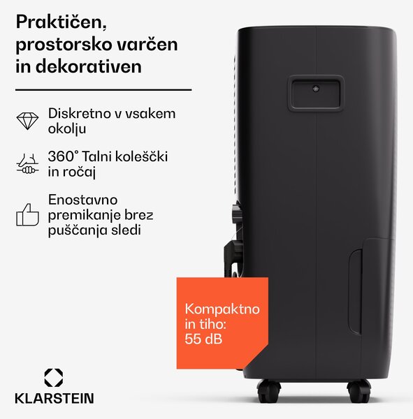 Klarstein DryFy Pro Connect 60 Smart, Razvlaževalec, WiFi, Kompresorski, 60l/24h, 45-65 m²