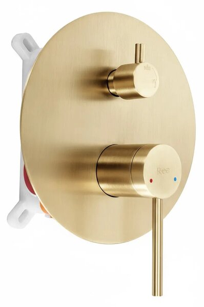 Komplet za tuširanje za vgradnjo Rea Foss Clif Brush Gold + BOX