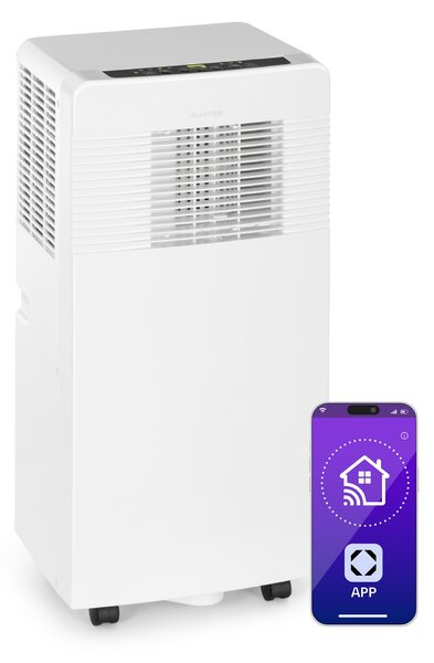 Klarstein Iceblock Ecosmart 7, mobilna klimatska naprava, 3 v 1, 7000 BTU, upravljanje z aplikacijami, bela