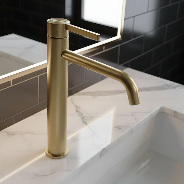REA Foster Brush Gold High armatura za umivalnik
