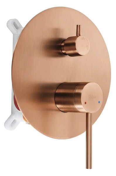 Komplet za tuširanje za vgradnjo Rea Foss Clif Brush Copper + BOX