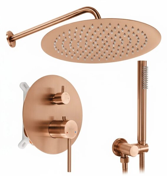 Komplet za tuširanje za vgradnjo Rea Foss Clif Brush Copper + BOX