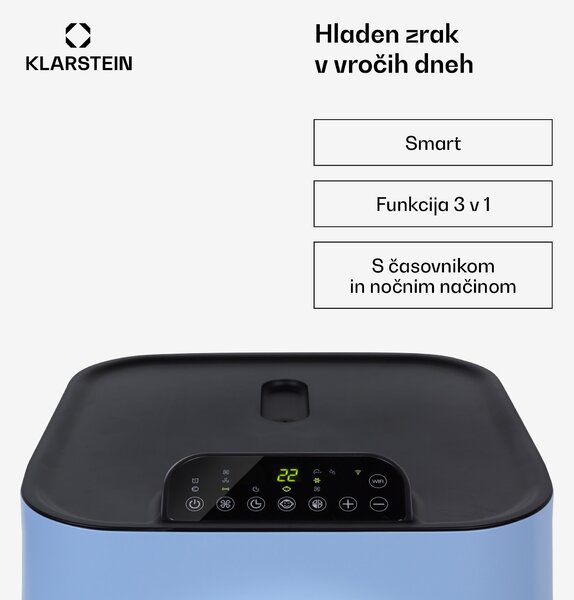 Klarstein Kraftwerk Smart 10K, klimatska naprava, 3 v 1, 10 000 BTU, upravljanje preko aplikacije, daljinski upravljalnik