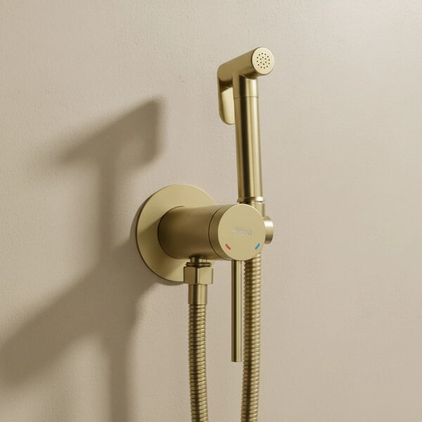 REA Bidet baterija Foss Clif Brush Gold