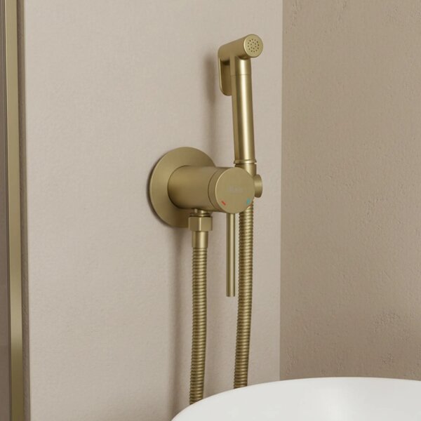 REA Bidet baterija Foss Clif Brush Gold