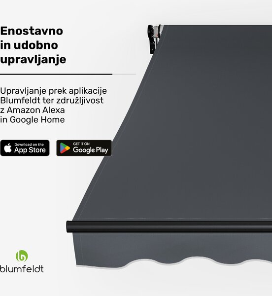 Blumfeldt CloudShade Senčnik, Pametno upravljanje, UV zaščita, Montaža na steno