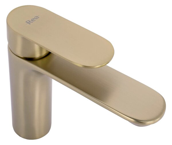 REA Drop Mešalnik za umivalnik Brush Gold low