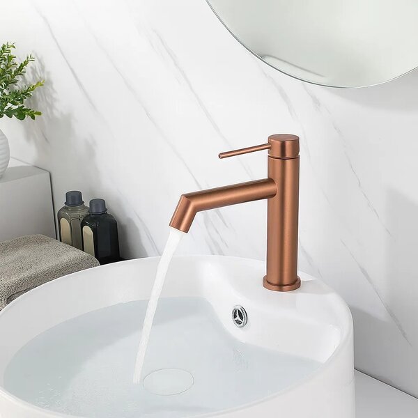 FOSS Mešalnik za umivalnik Brush Copper Low