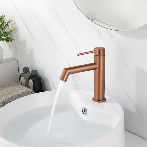 FOSS Mešalnik za umivalnik Brush Copper Low