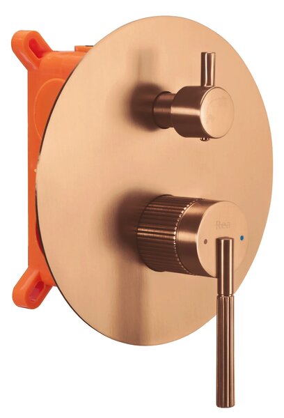 Komplet za tuširanje za vgradnjo Rea Argon Brush Copper + BOX
