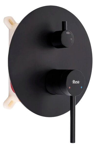 Komplet za tuširanje za vgradnjo Rea Foss Clif Black + BOX
