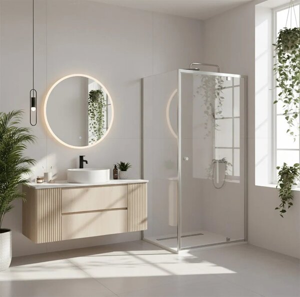 Tuš kabina Rea Primo Swing 90x70 Chrome