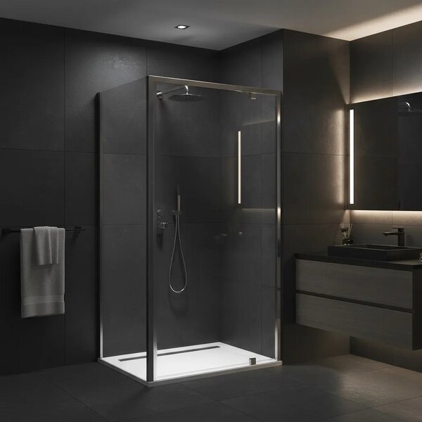 Tuš kabina Rea Primo Swing 90x70 Chrome