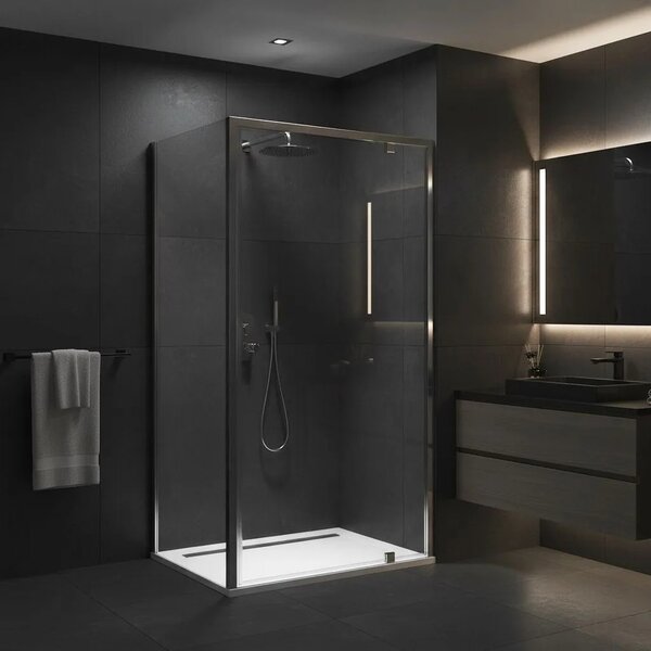 Tuš kabina Rea Primo Swing 80x90 Chrome