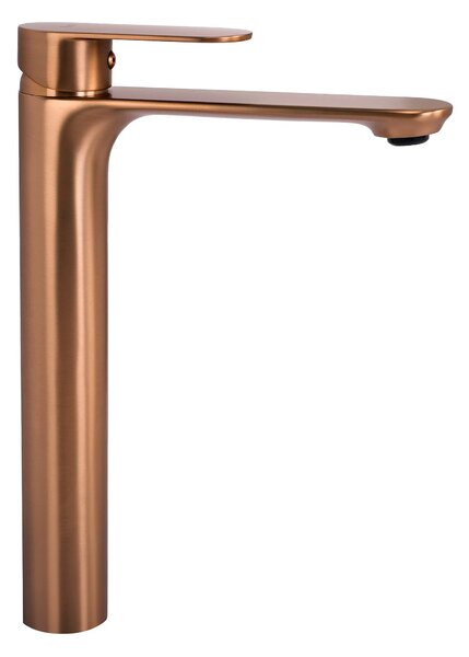 REA Drop Mešalnik za umivalnik Brush Copper High