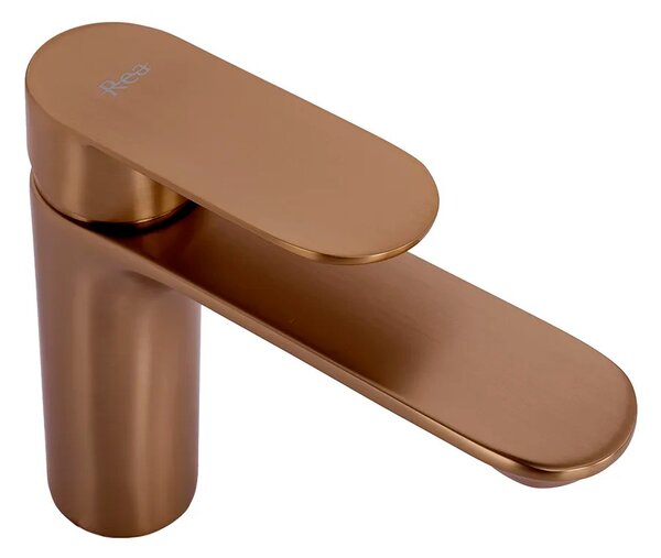 REA Drop Mešalnik za umivalnik Brush Copper low