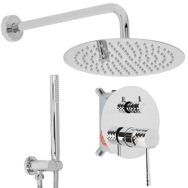 Komplet za tuširanje za vgradnjo Rea Lungo Diamond Chrome + BOX