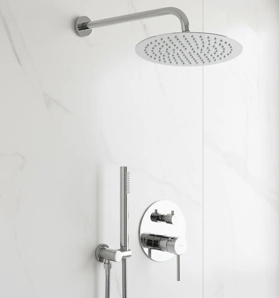 Komplet za tuširanje za vgradnjo Rea Lungo Diamond Chrome + BOX