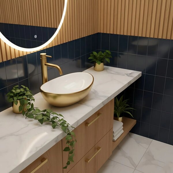 Umivalnik Basaro Sofia Gold / White