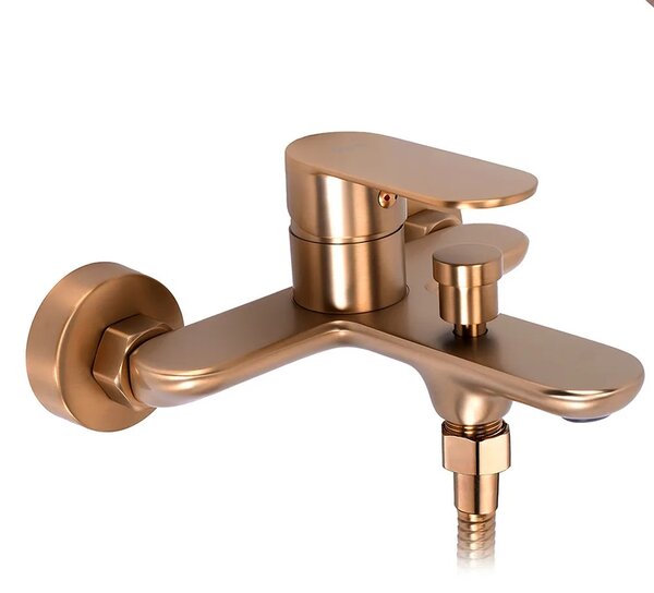 REA DROP Brush Copper Mešalnik za umivalnik za kopalno