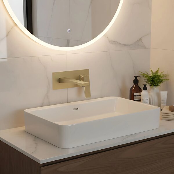 REA PREMIUM Joe Brush Gold Skrita armatura za umivalnik