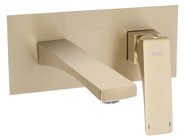 REA PREMIUM Joe Brush Gold Skrita armatura za umivalnik