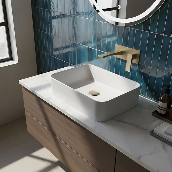REA PREMIUM Joe Brush Gold Skrita armatura za umivalnik