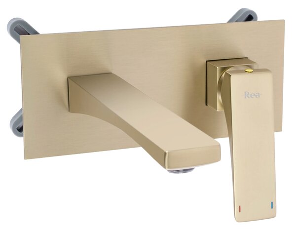 REA PREMIUM Joe Brush Gold Skrita armatura za umivalnik
