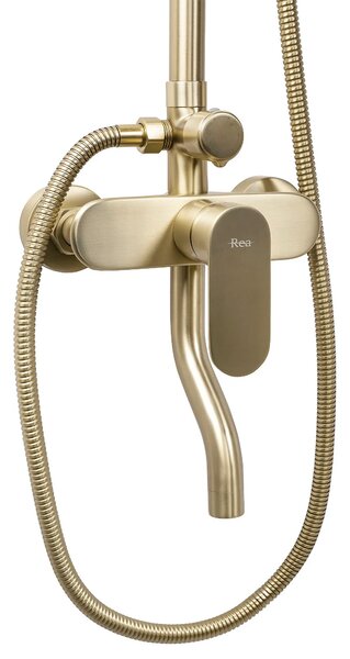 Komplet za prhanje REA DROP Brush Gold