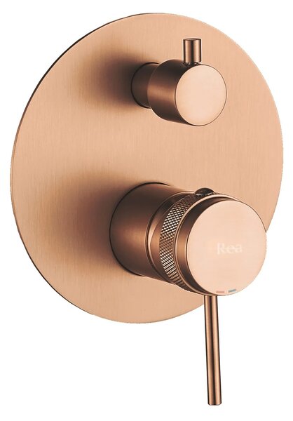 Komplet za tuširanje za vgradnjo Rea Lungo Grip Brush Copper + BOX