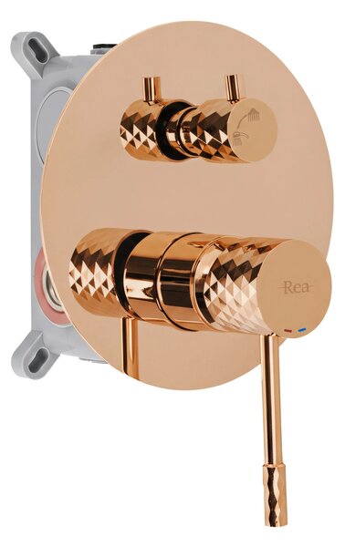 Komplet za tuširanje za vgradnjo Rea Lungo Diamond Copper + BOX
