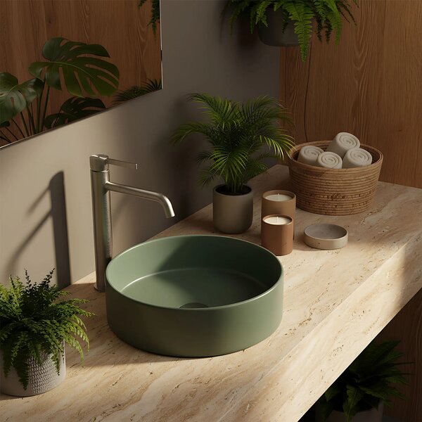 REA Foster Brush Nickel High armatura za umivalnik