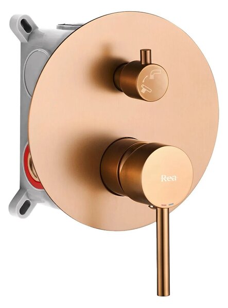 Skrita kopalna armatura Rea Lungo Brush Copper + Box