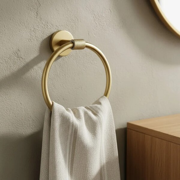 Kopalniški obešalnik Ring 5710 Galo Brush Gold