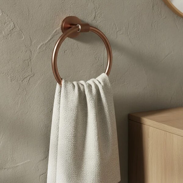 Kopalniški obešalnik Ring 5710 Galo Brush Copper