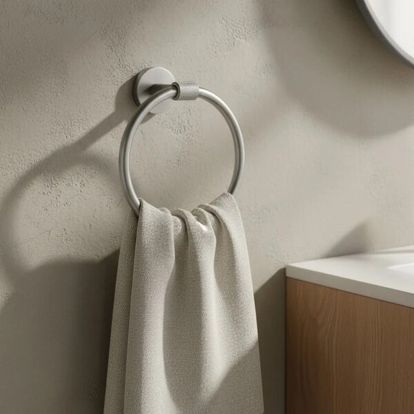 Kopalniški obešalnik Ring 5710 Galo Brush Nickel