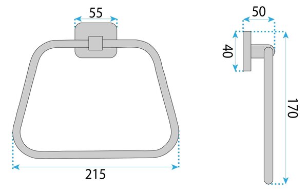 Kopalniški obešalnik 5910 Nico Brush Nickel