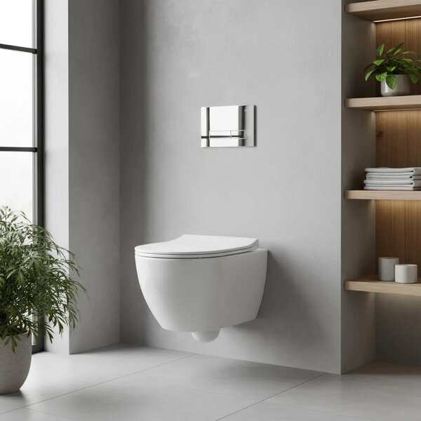 Tlačni gumb za WC predstensko enoto Rea HD K011A-Q in Slim 024N Chrome
