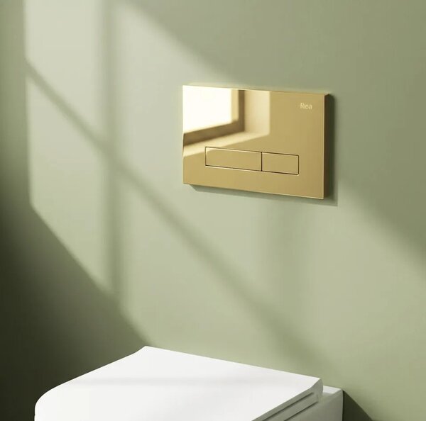 Tlačni gumb za WC predstensko enoto Rea HD K011A-Q in Slim 024N Gold