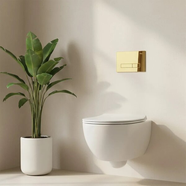 Tlačni gumb za WC predstensko enoto Rea HD K011A-Q in Slim 024N Gold
