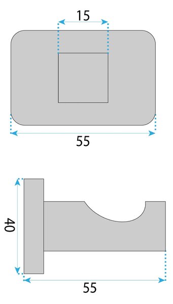 Kopalniški obešalnik Nico 5905 Brush Copper