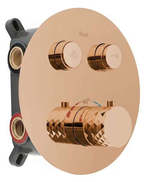 Komplet za tuširanje za vgradnjo Rea Lungo Diamond Copper + BOX