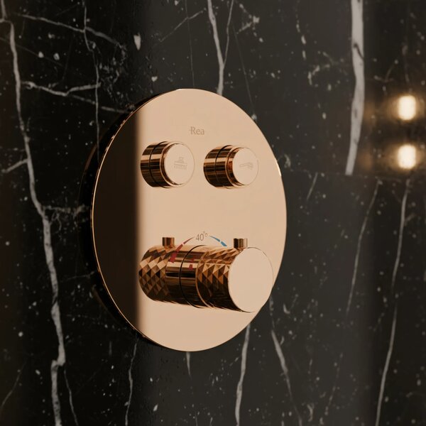 Komplet za tuširanje za vgradnjo Rea Lungo Diamond Copper + BOX