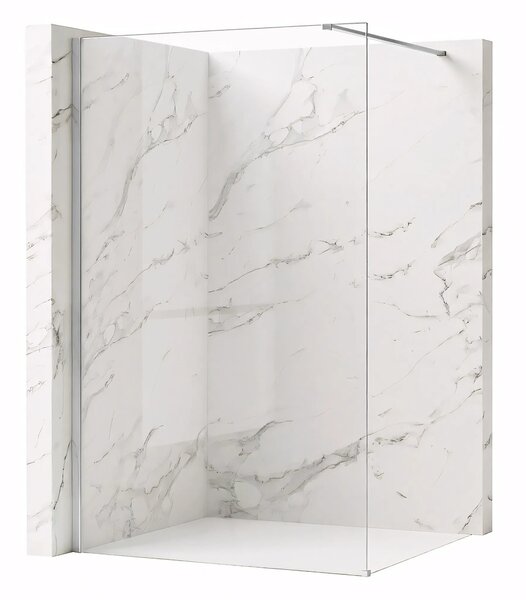Stena za prhanje Rea Flexi Transparent / Chrome 100