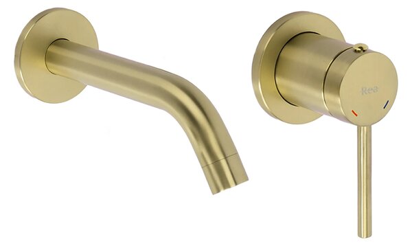 Rea Clif Brush Gold Skrita armatura za umivalnik