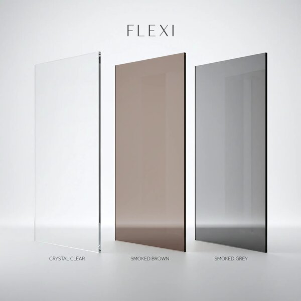 Stena za prhanje Rea Flexi Brown / Brush Copper 130